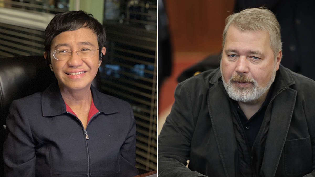 Los periodistas Maria Ressa y Dmitri Muratov, Premio Nobel de la Paz 2021