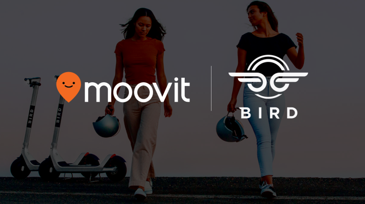 Los vehículos compartidos de Bird ahora aparecen en la aplicación de planificación de tránsito de Moovit