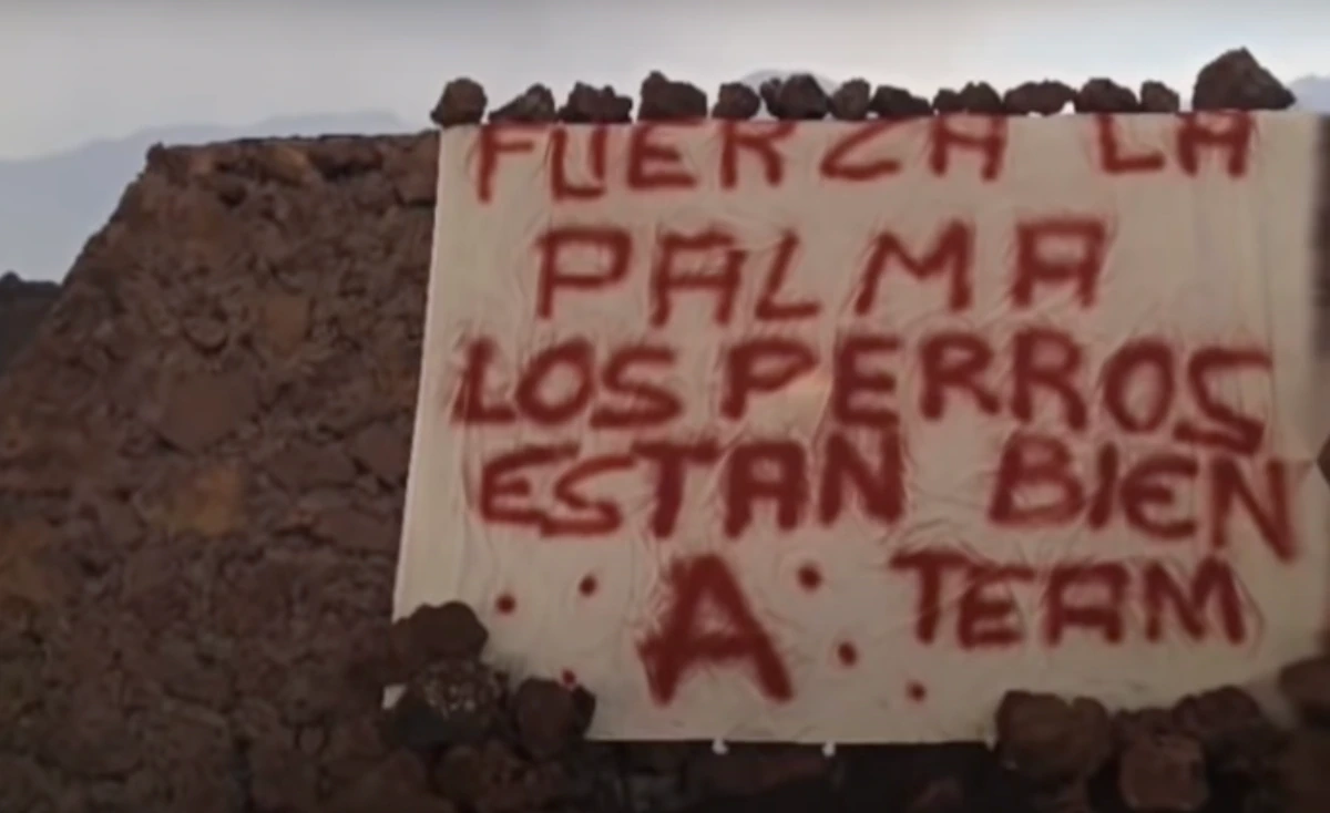 Un misterioso Equipo A se atribuye el rescate de los perros amenazados por el volcán de La Palma que iban a ser salvados con drones