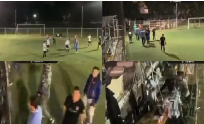 VIDEO IMPACTANTE: Terror en un partido amateur, aficionado manda balear al árbitro