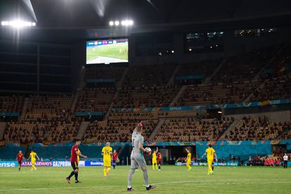 Partido de la Eurocopa 2021 en Sevilla, entre Suecia y España, uno de los primeros con asistencia masiva de público que se disputaban en nuestro país después de más de un año de deporte profesional a puerta cerrada.
