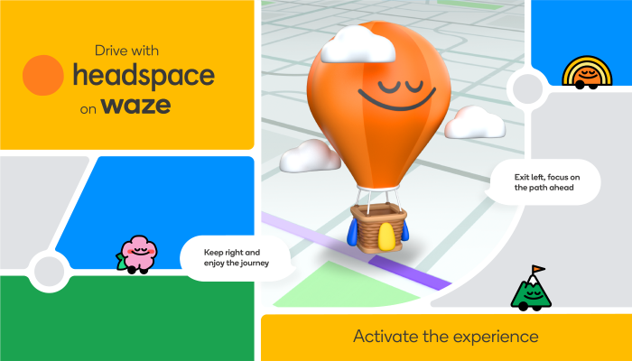 Waze está lanzando una nueva experiencia de "Conducir con Headspace" para que los desplazamientos sean menos estresantes