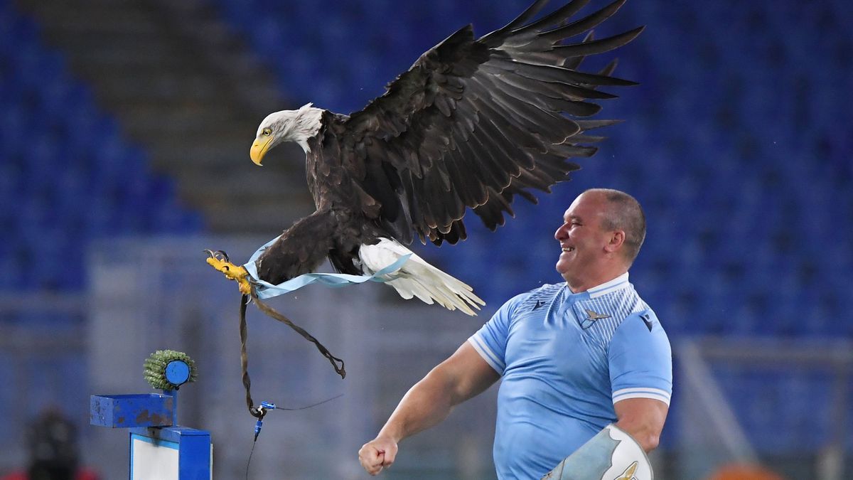 La Lazio, Mussolini y el águila que graznaba como un pato