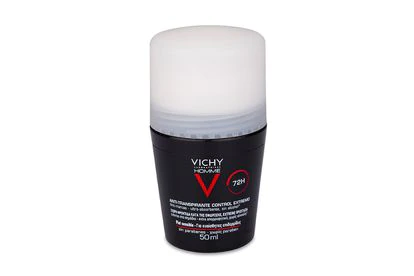 Desodorante Vichy Homme Antitranspirante con eficacia de 24 horas.