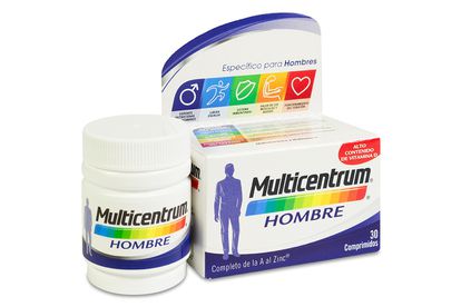 Multicentrum Hombre es un complemento alimenticio específico para el público masculino, que ayuda a recuperar fuerzas y energías. 