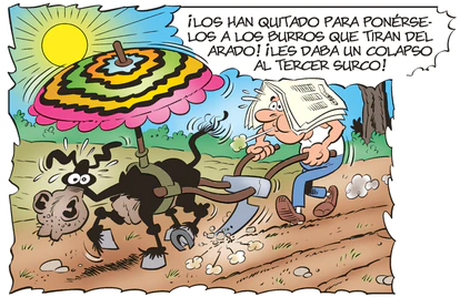 Viñeta del tebeo 'Mortadelo y Filemón. El cambio climático', de Francisco Ibáñez.