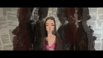 Fotograma de las animaciones de Diego Ingold para el documental.
