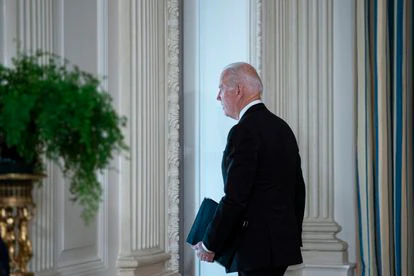 El presidente estadounidense Joe Biden, este viernes  en la Casa Blanca.