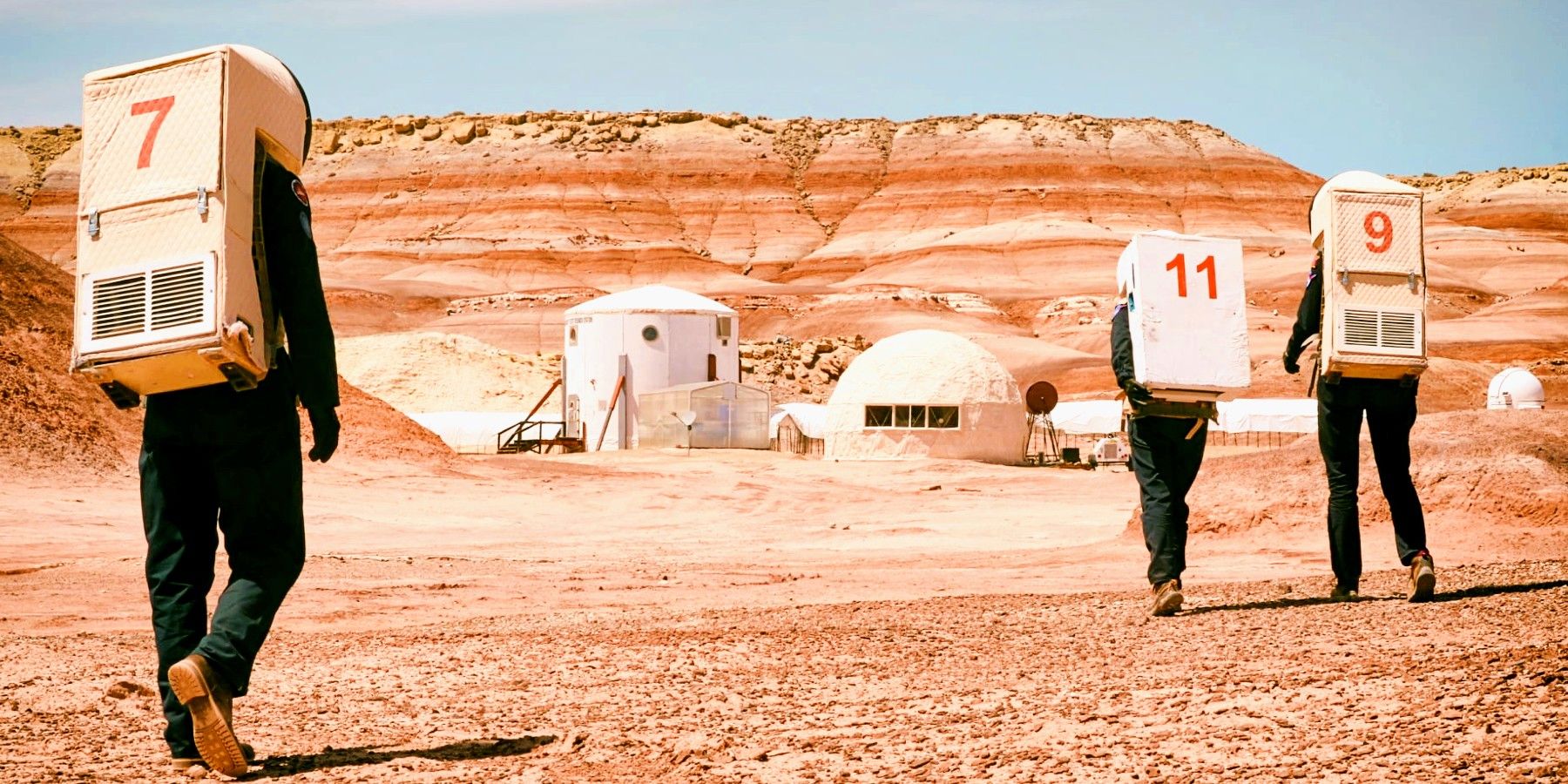 Base de simulación de Marte interrumpida por turistas y drones