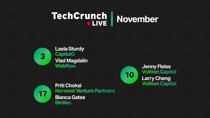 Echa un vistazo a los destacados oradores que se unirán a nosotros en TechCrunch Live en noviembre