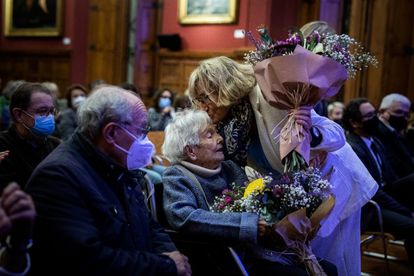 Elisa Sales, una de las universitarias de los años de la república del documental de Pioneres en la UB.