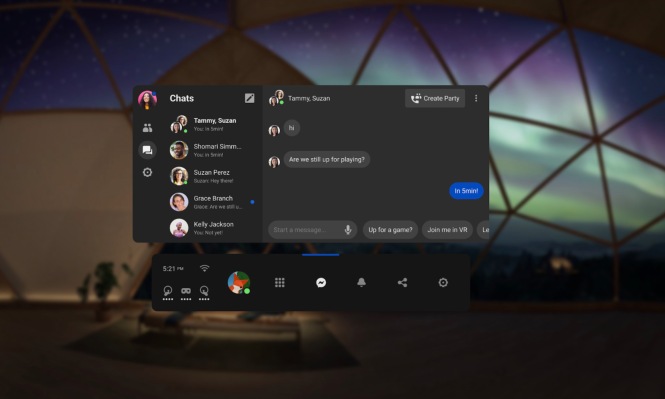 Facebook Messenger aterriza en Oculus Quest