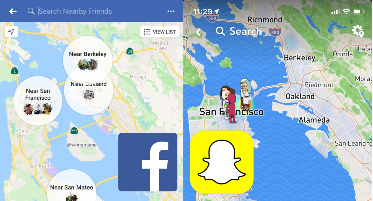 Facebook prueba el rediseño de amigos cercanos al estilo Snap Map
