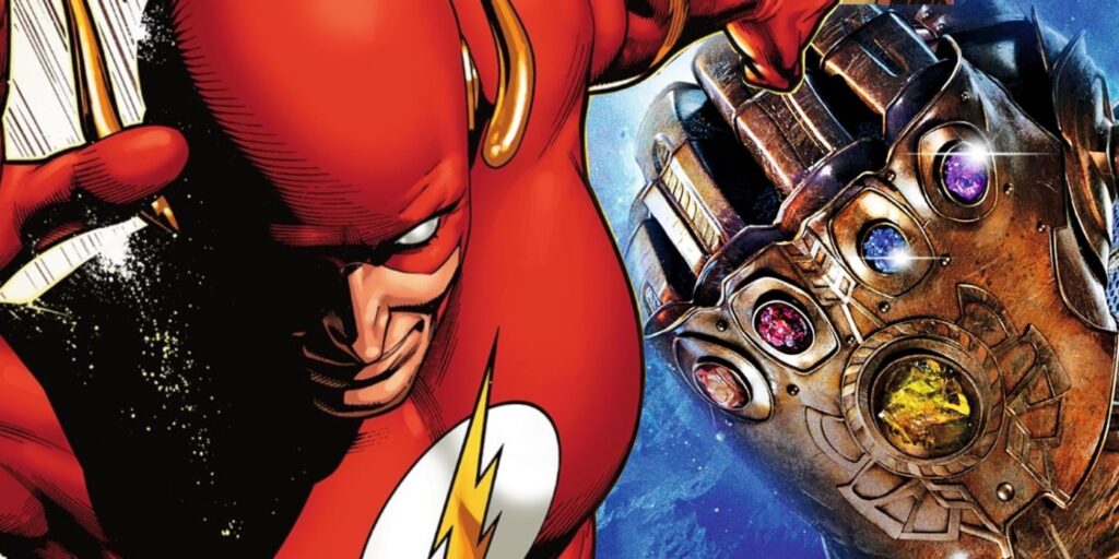 Flash usó el guantelete del infinito para demostrar que es más rápido que los velocistas de Marvel