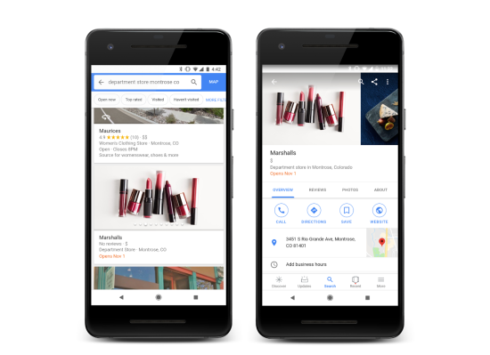 Google Maps incorpora las páginas de Facebook con la nueva función 'Seguir' para rastrear empresas