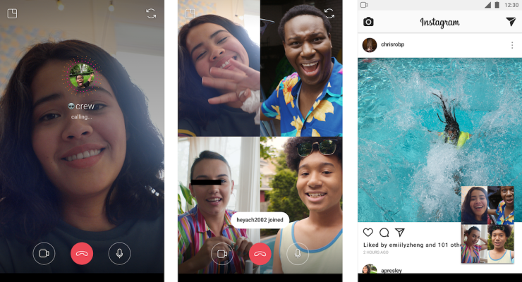 Instagram ahora te permite chatear con video grupal de 4 vías mientras navegas