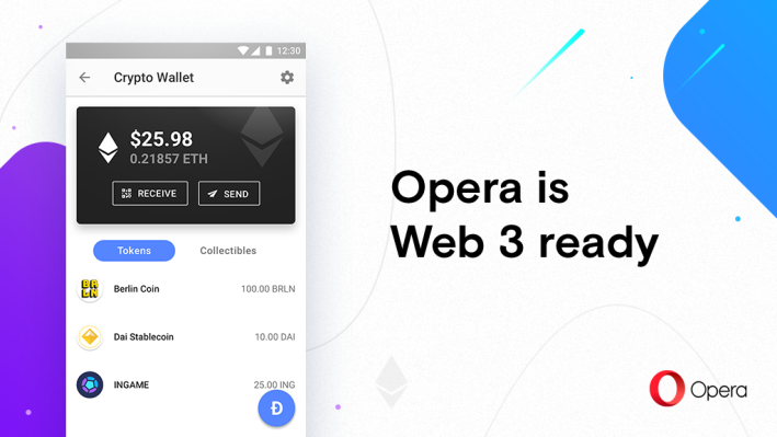 Opera trae una serie de funciones criptográficas a su navegador móvil Android