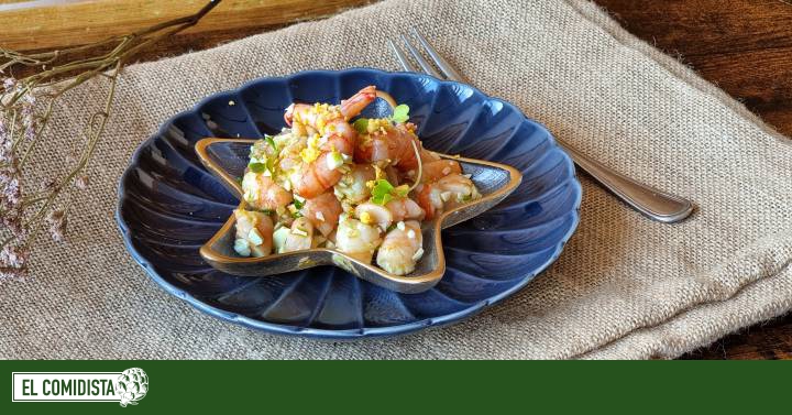 Salpicón de gambas y langostinos