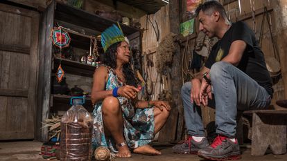 Blanca Bonilla, mujer indígena experta en plantas medicinales de Ecuador, charla con Omar Vacas Cruz, etnobotánico e investigador independiente.