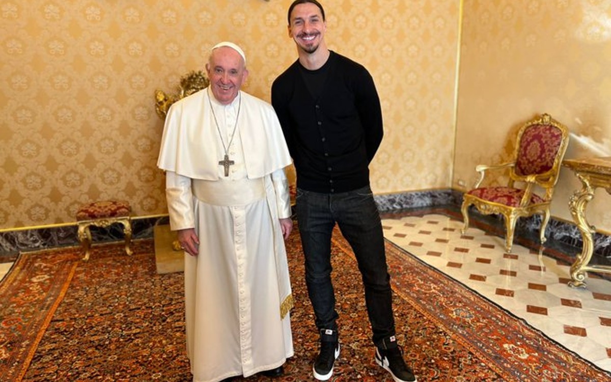"Confiesa" Zlatan Ibrahimovic todos sus pecados con El Papa | Tuit