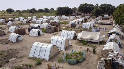 Centro de acogida de desplazados de Quaia, en el distrito de Metuge (Cabo Delgado).