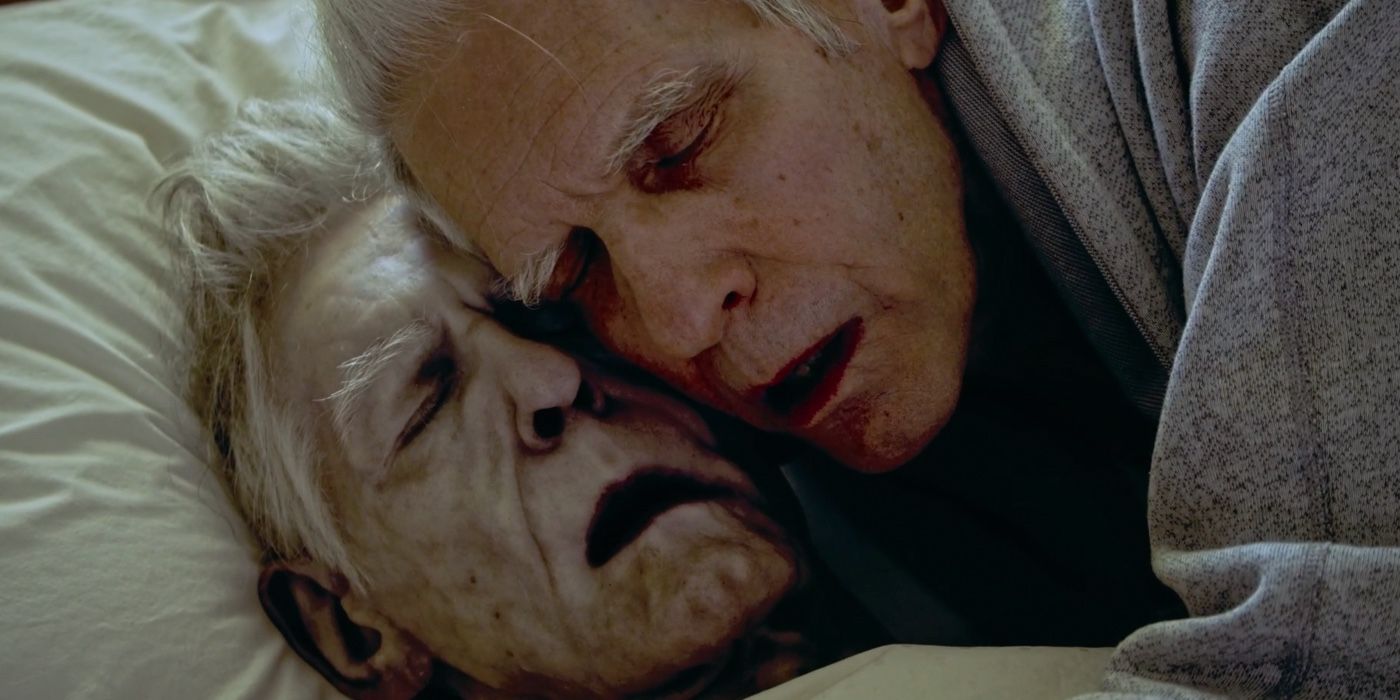 El director David Cronenberg se abraza con su propio cadáver en un cortometraje extraño