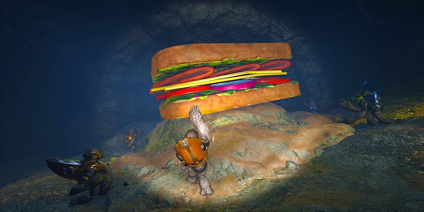 El jugador de Halo Infinite descubre un sándwich gigante en un extraño huevo de Pascua