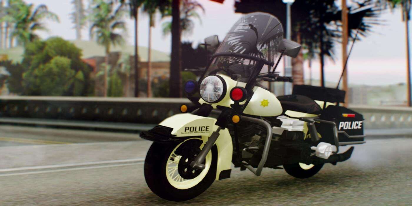 GTA San Andreas Remaster Police Bike es indestructible gracias a Glitch