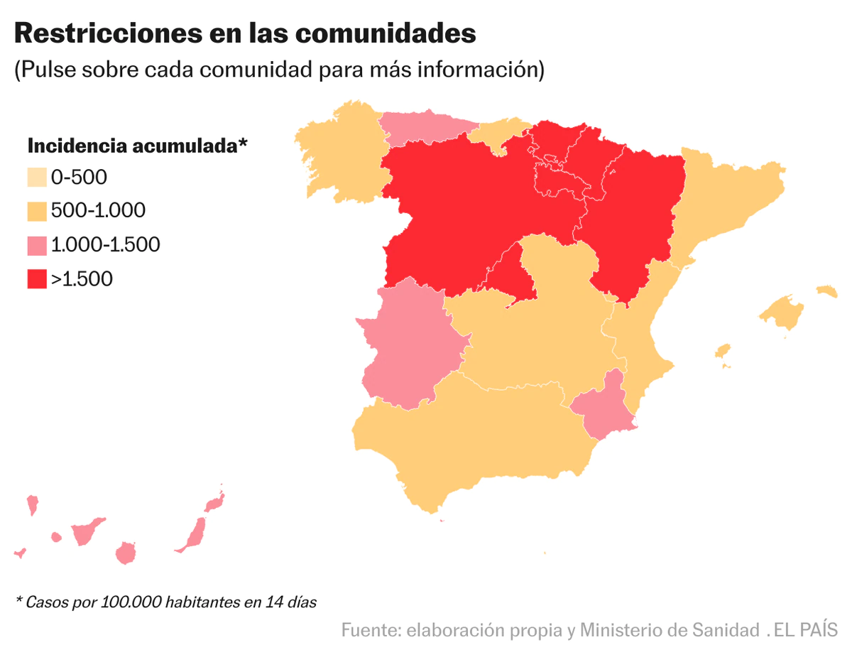 Galicia, País Vasco y La Rioja se suman a las restricciones en la hostelería y ocio nocturno