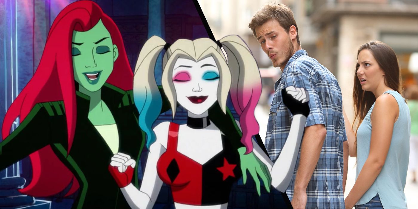 Harley Quinn y Poison Ivy hicieron su propio meme de novio distraído