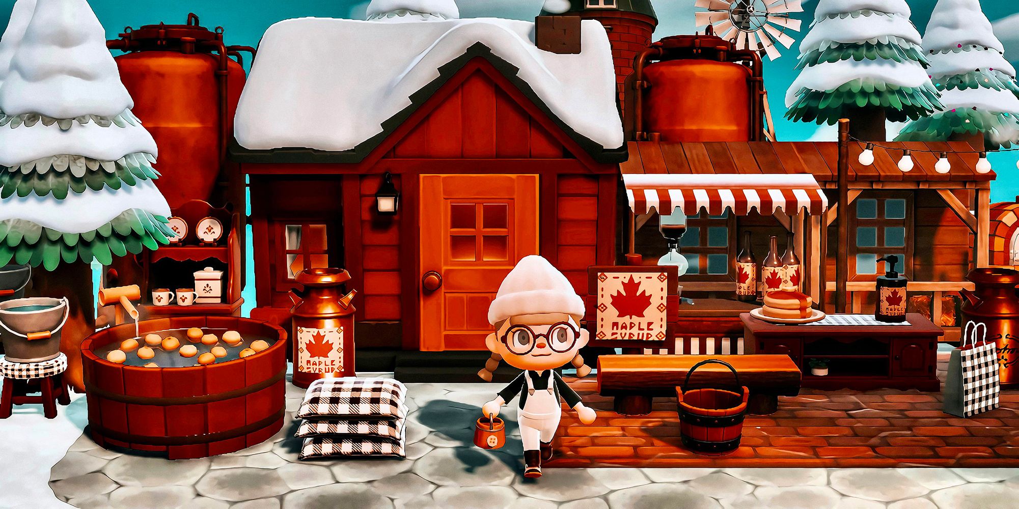 Jugador de Animal Crossing muestra la casa Sweet Maple Sugar Shack