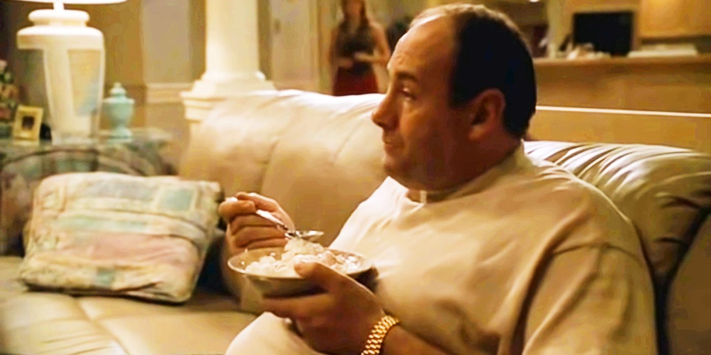 Los Soprano dejaron de filmar porque Gandolfini comió demasiado helado