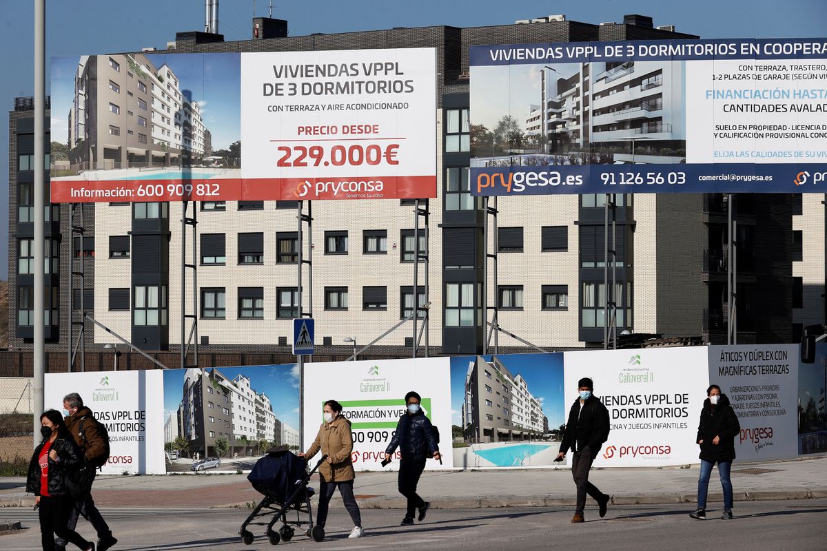 El precio medio de la vivienda nueva en España subió un 3% en 2021