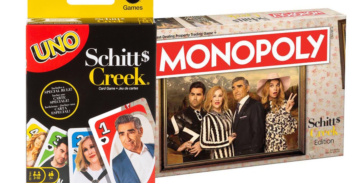 Schitt’s Creek es perfecto para Monopoly y UNO