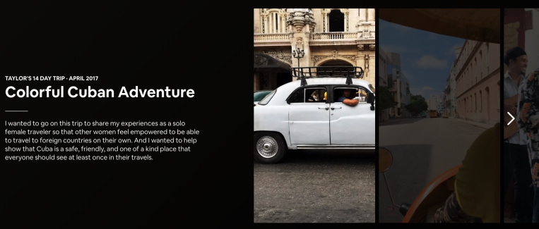 Airbnb lanza silenciosamente sus propias Stories para que los usuarios construyan montajes de video de sus viajes