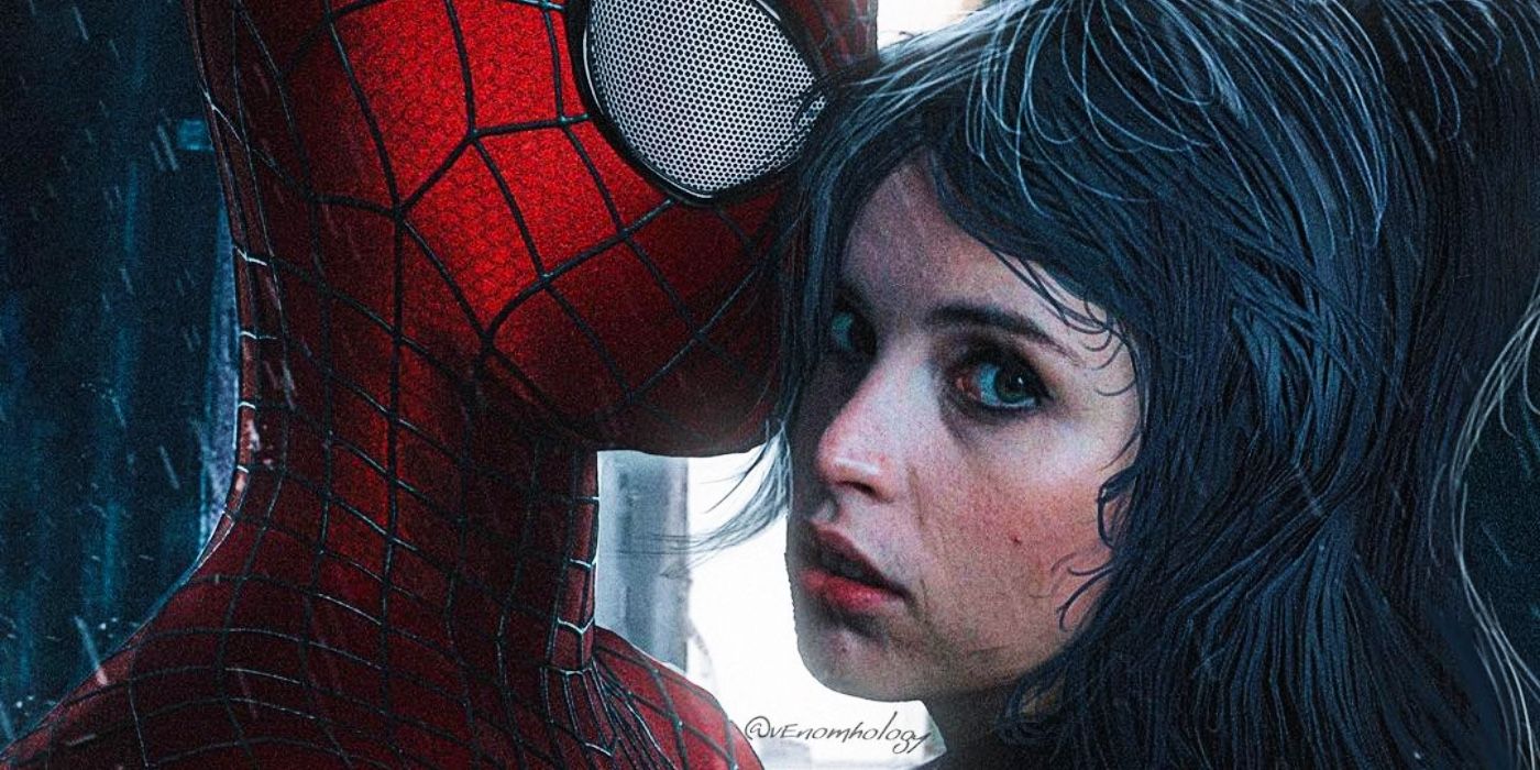 Amazing Spider-Man 3 Fan Poster imagina un romance con un gato negro