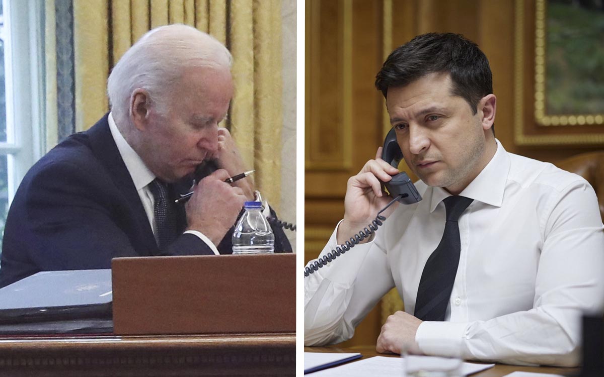 Biden conversará con el presidente de Ucrania para expresarle su apoyo ante las tensiones con Rusia