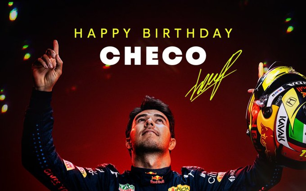 Celebran Red Bull y F1 a Sergio Pérez por su cumpleaños 32 | Video