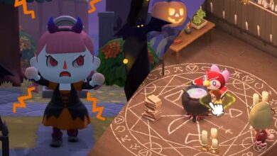 Celeste de Animal Crossing es poseída gracias a Spooky Room Design