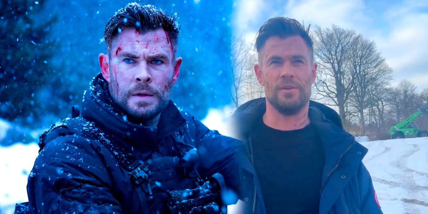 Chris Hemsworth hace el tonto entre las escenas de extracción 2 en un nuevo video