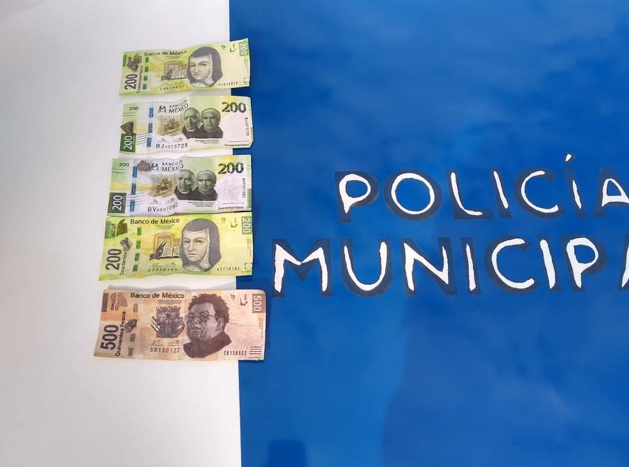 Circulan billetes falsos, detiene a sujeto que los distribuía, en San Juan del Río