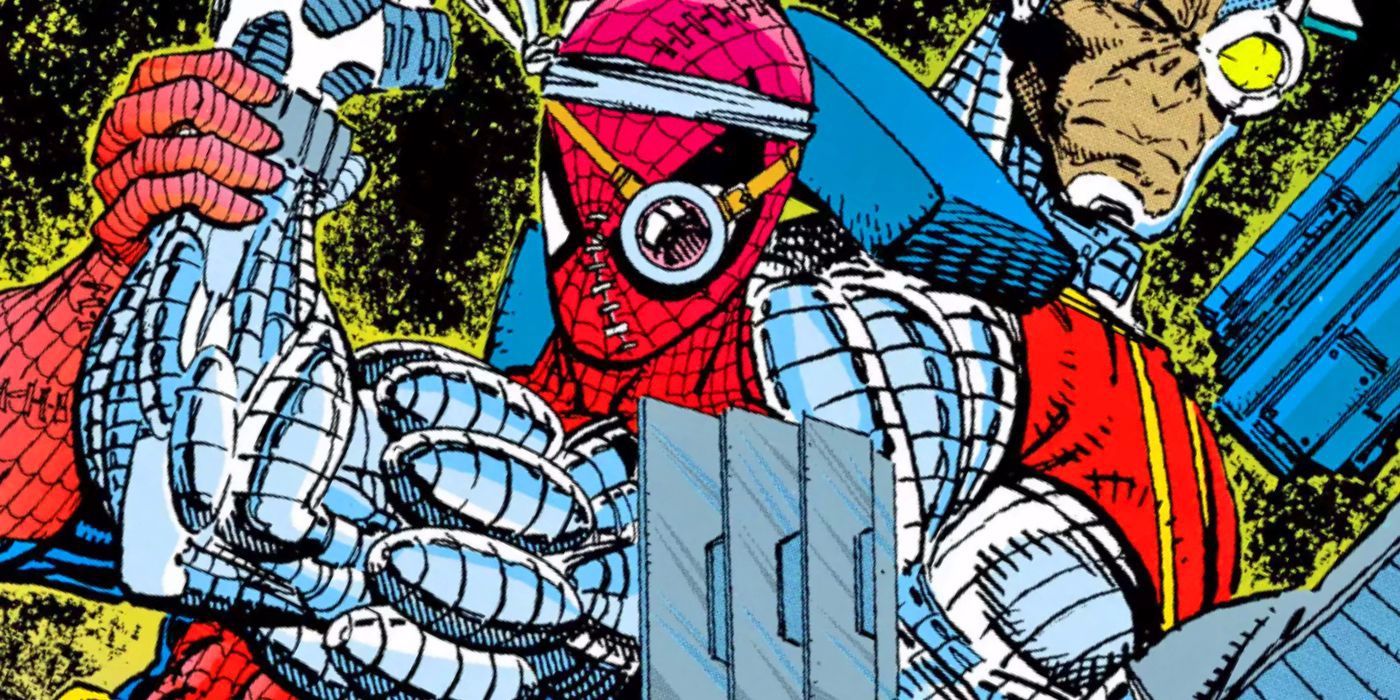 Cyborg Spider-Man salta a la acción en un increíble fan art