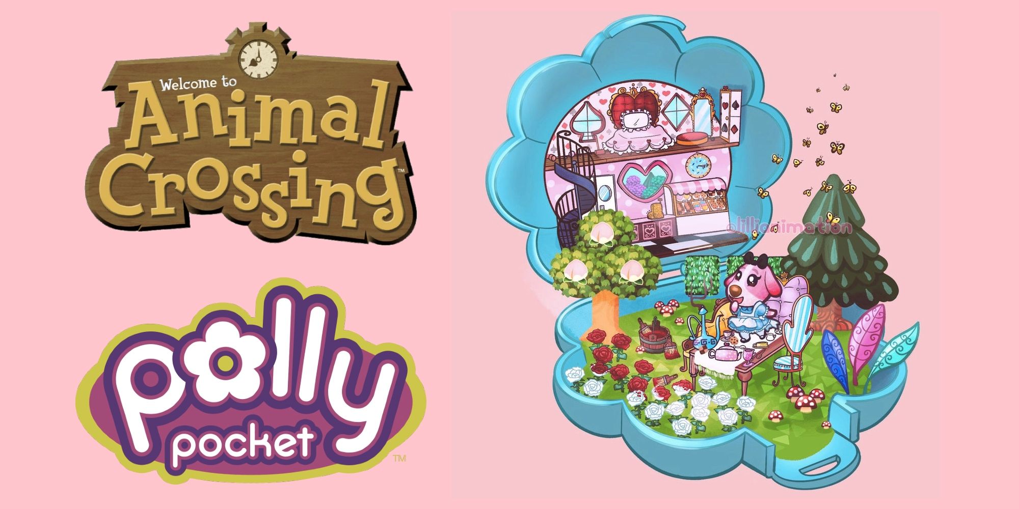 El arte de personajes estilo Polly Pocket de Animal Crossing Player es un crossover perfecto