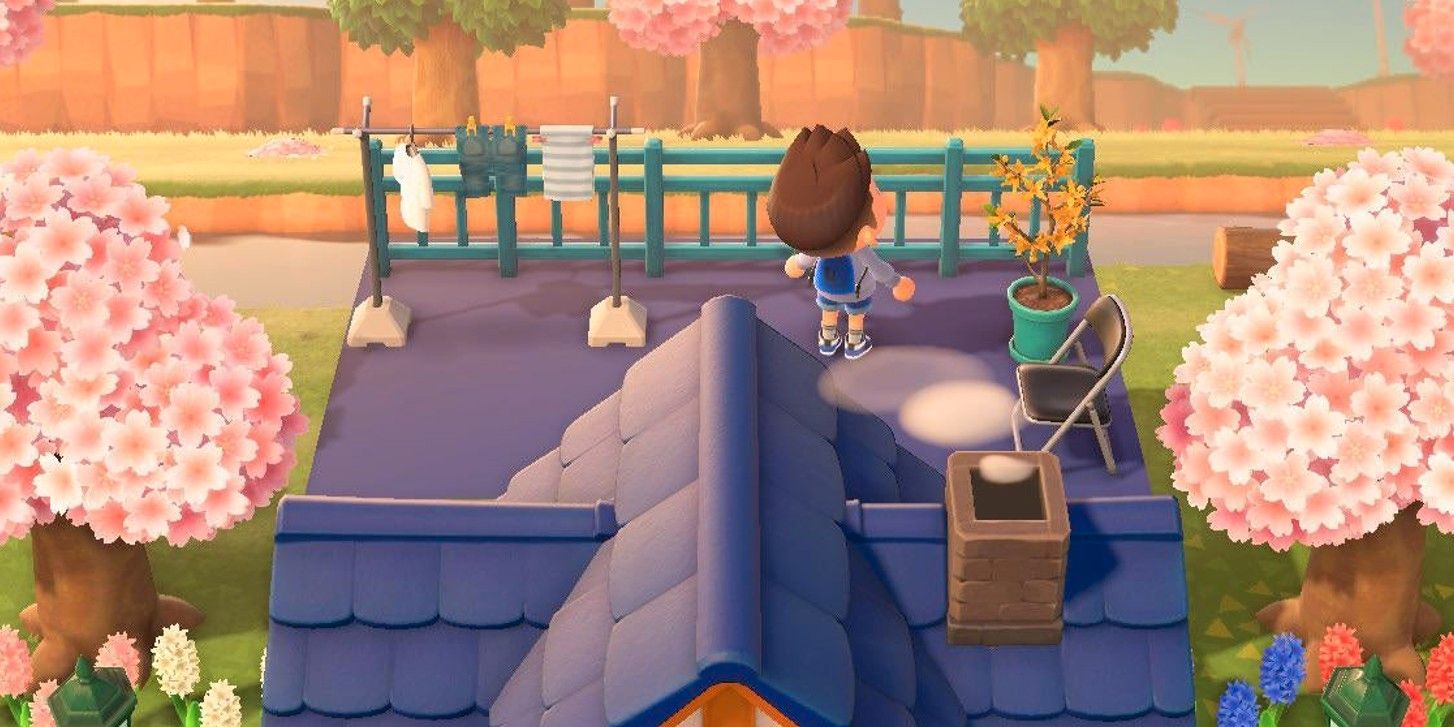 El astuto diseño de Animal Crossing Fan le da a su hogar un jardín en la azotea