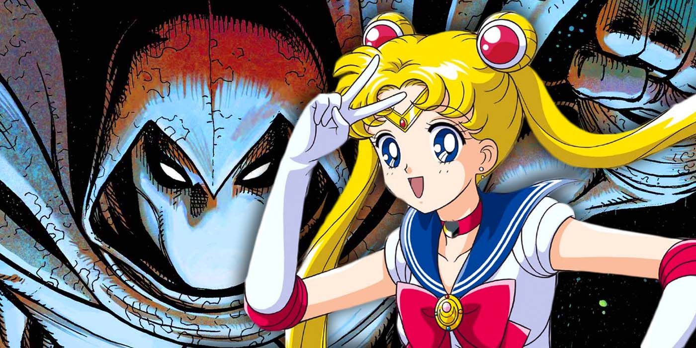 El caballero de la luna de Marvel se encuentra con Sailor Moon en un nuevo fan art