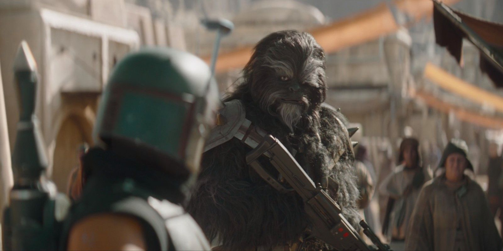 Boba Fett Wookiee recibe una cálida bienvenida de la viuda del actor Chewbacca