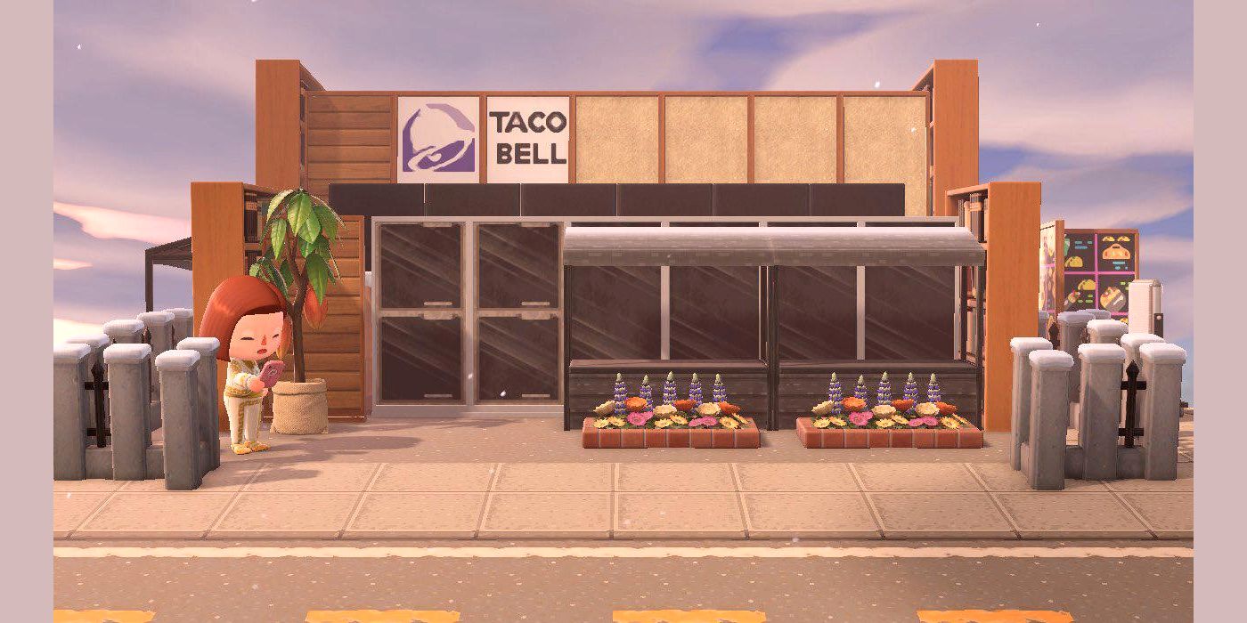 El jugador de Animal Crossing muestra la impresionante construcción de Taco Bell Drive-Thru