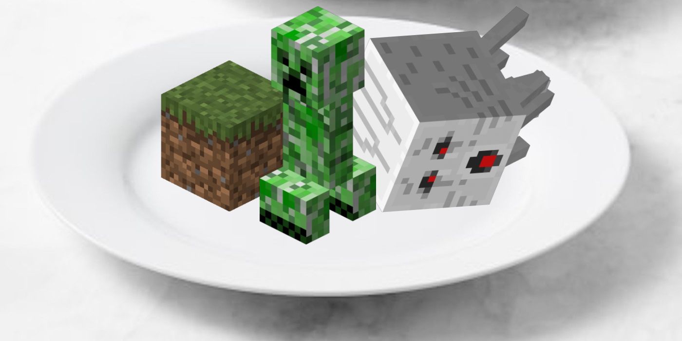 El jugador de Minecraft convierte fantasmas, enredaderas y hierba en deliciosos bocadillos
