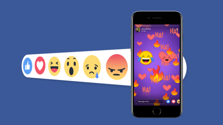 Facebook convierte las Historias en otro concurso de Me gusta con reacciones emoji