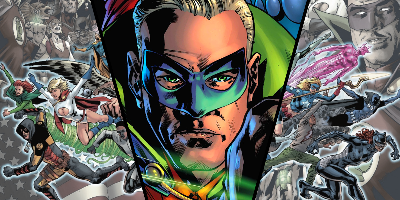 Flash original y Green Lantern obtienen rediseños modernos en JSA Art cancelado